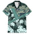 Hawaii Plant Kalo Family Matching Long Sleeve Bodycon Dress and Hawaiian Shirt Hawaiian Tapa Pattern LT05 Dad's Shirt - Short Sleeve Green - Polynesian Pride