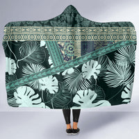 Hawaii Plant Kalo Hooded Blanket Hawaiian Tapa Pattern LT05 - Polynesian Pride