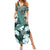 Hawaii Plant Kalo Summer Maxi Dress Hawaiian Tapa Pattern LT05 Women Green - Polynesian Pride