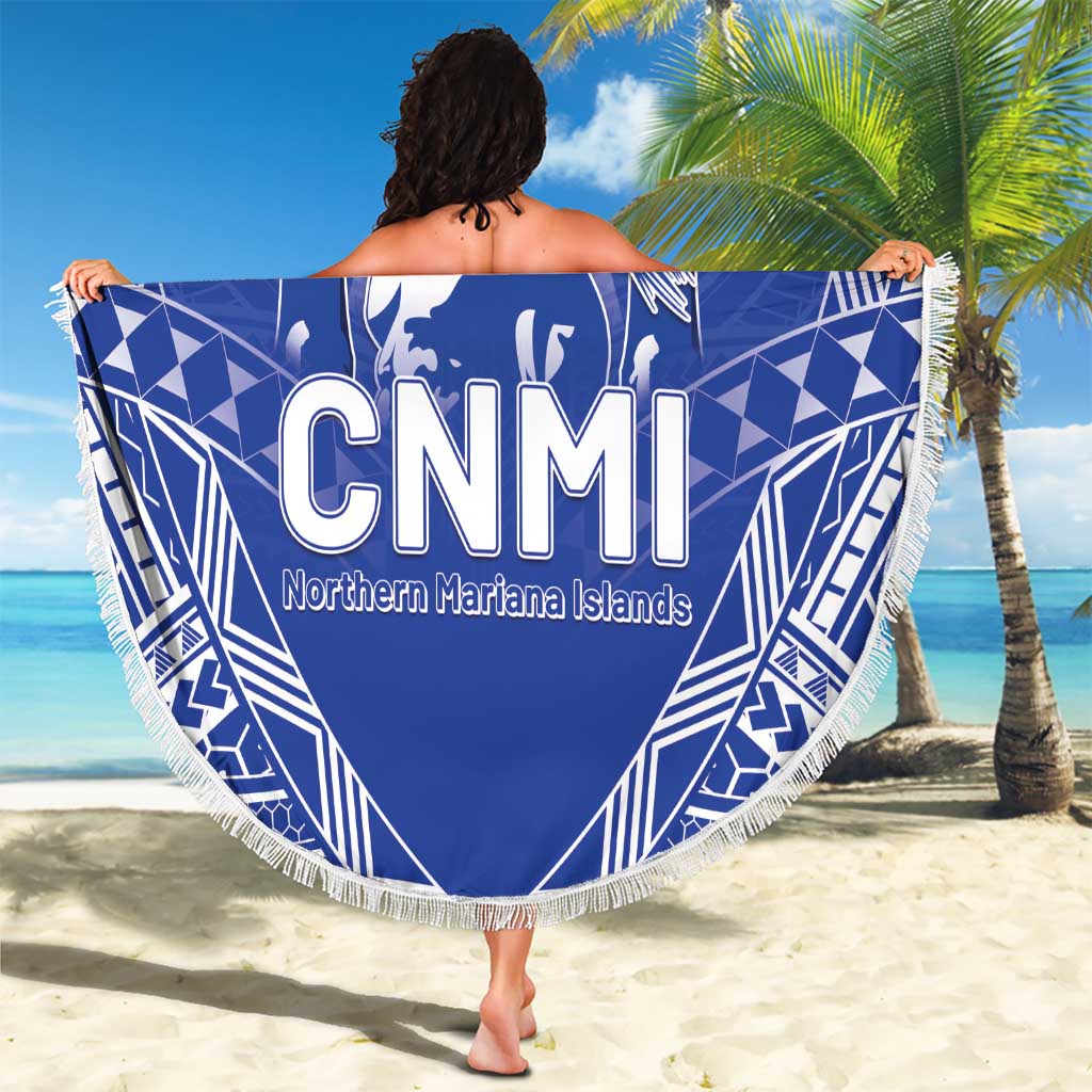Northern Mariana Islands Beach Blanket Chamorro Warrior Tribal Pattern LT05 - Polynesian Pride