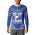 Northern Mariana Islands Button Sweatshirt Chamorro Warrior Tribal Pattern