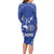 Northern Mariana Islands Family Matching Long Sleeve Bodycon Dress and Hawaiian Shirt Chamorro Warrior Tribal Pattern