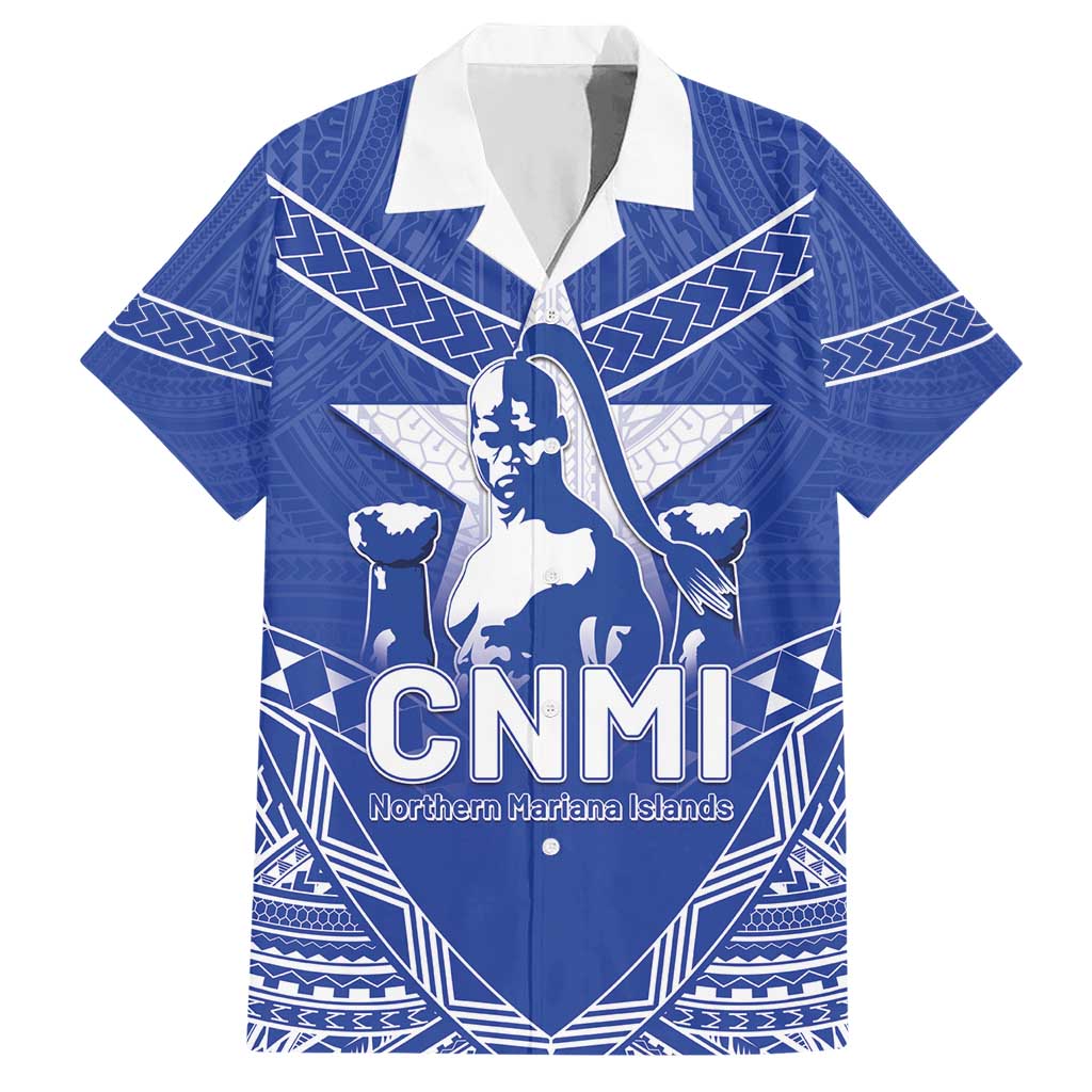 Northern Mariana Islands Hawaiian Shirt Chamorro Warrior Tribal Pattern