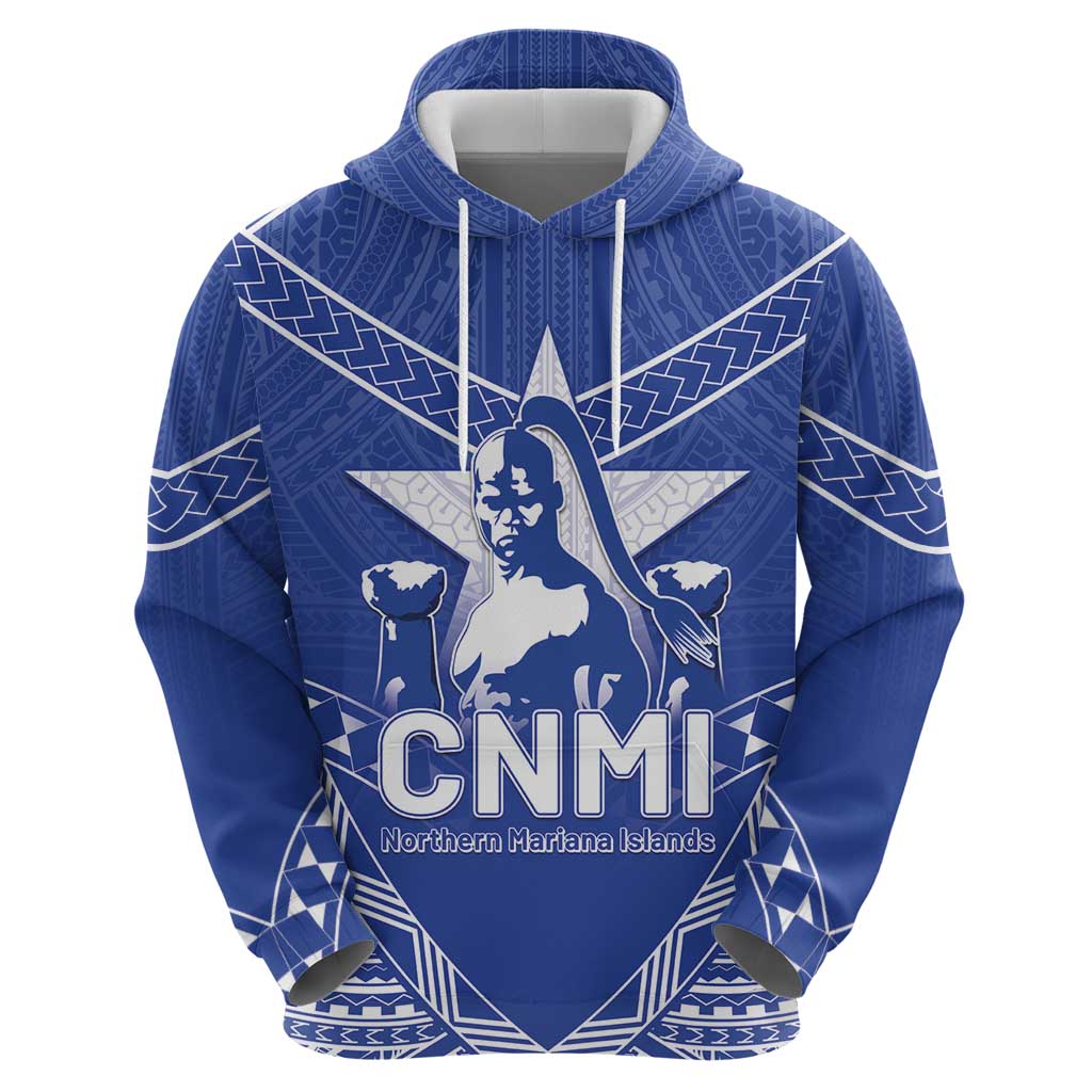Northern Mariana Islands Hoodie Chamorro Warrior Tribal Pattern LT05 - Polynesian Pride