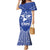 Northern Mariana Islands Mermaid Dress Chamorro Warrior Tribal Pattern