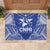 Northern Mariana Islands Rubber Doormat Chamorro Warrior Tribal Pattern