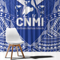 Northern Mariana Islands Window Curtain Chamorro Warrior Tribal Pattern LT05 - Polynesian Pride