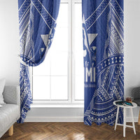 Northern Mariana Islands Window Curtain Chamorro Warrior Tribal Pattern LT05 - Polynesian Pride