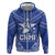 Northern Mariana Islands Zip Hoodie Chamorro Warrior Tribal Pattern