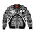 Polynesia Maui Tattoo Inspired Bomber Jacket Black Version