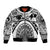 Polynesia Maui Tattoo Inspired Bomber Jacket White Version