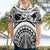 Polynesia Maui Tattoo Inspired Hawaiian Shirt White Version