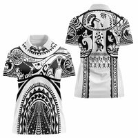 Polynesia Maui Tattoo Inspired Women Polo Shirt White Version LT05 - Polynesian Pride