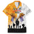 Australia And New Zealand ANZAC Day Family Matching Long Sleeve Bodycon Dress and Hawaiian Shirt Lest We Forget LT05 Dad's Shirt - Short Sleeve Yellow - Polynesian Pride