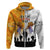 Australia And New Zealand ANZAC Day Zip Hoodie Lest We Forget LT05 Zip Hoodie Yellow - Polynesian Pride