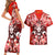 Hawaii Goddess Of Fire Madame Pele Couples Matching Short Sleeve Bodycon Dress and Hawaiian Shirt Polynesian Style LT05 - Polynesian Pride