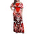 Hawaii Goddess Of Fire Madame Pele Family Matching Off Shoulder Maxi Dress and Hawaiian Shirt Polynesian Style LT05 Mom's Dress Red - Polynesian Pride