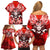 Hawaii Goddess Of Fire Madame Pele Family Matching Off Shoulder Short Dress and Hawaiian Shirt Polynesian Style LT05 - Polynesian Pride