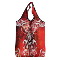 Hawaii Goddess Of Fire Madame Pele Grocery Bag Polynesian Style LT05 - Polynesian Pride