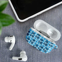 Blue Palaka Hawaii AirPods Case Hawaiian Lehua Blossoms LT05 - Polynesian Pride