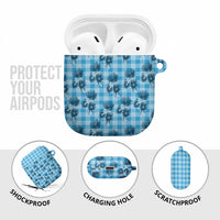 Blue Palaka Hawaii AirPods Case Hawaiian Lehua Blossoms LT05 - Polynesian Pride