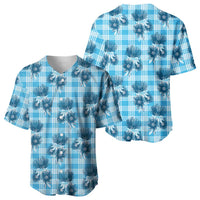 Blue Palaka Hawaii Baseball Jersey Hawaiian Lehua Blossoms LT05 - Polynesian Pride