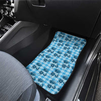 Blue Palaka Hawaii Car Mats Hawaiian Lehua Blossoms LT05 - Polynesian Pride