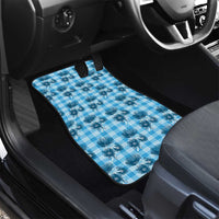 Blue Palaka Hawaii Car Mats Hawaiian Lehua Blossoms LT05 - Polynesian Pride