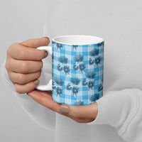 Blue Palaka Hawaii Ceramic Mug Hawaiian Lehua Blossoms LT05 - Polynesian Pride