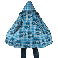 Blue Palaka Hawaii Cloak Hawaiian Lehua Blossoms LT05 Unisex Blue - Polynesian Pride