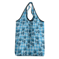 Blue Palaka Hawaii Grocery Bag Hawaiian Lehua Blossoms LT05 - Polynesian Pride