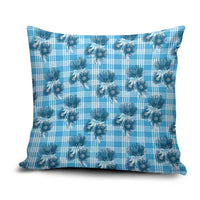 Blue Palaka Hawaii Pillow Cover Hawaiian Lehua Blossoms LT05 Blue - Polynesian Pride