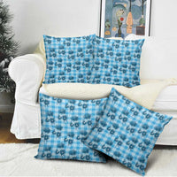 Blue Palaka Hawaii Pillow Cover Hawaiian Lehua Blossoms LT05 - Polynesian Pride
