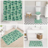 Green Palaka Hawaii Bathroom Set Hawaiian Lehua Blossoms LT05 - Polynesian Pride