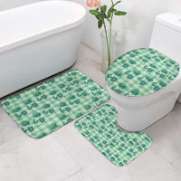 Green Palaka Hawaii Bathroom Set Hawaiian Lehua Blossoms LT05 - Polynesian Pride