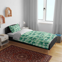 Green Palaka Hawaii Bedding Set Hawaiian Lehua Blossoms LT05 - Polynesian Pride
