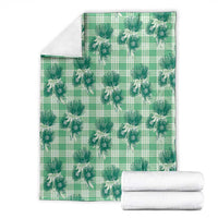 Green Palaka Hawaii Blanket Hawaiian Lehua Blossoms LT05 - Polynesian Pride