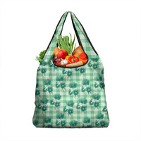 Green Palaka Hawaii Grocery Bag Hawaiian Lehua Blossoms LT05 1-pack One Size Green - Polynesian Pride