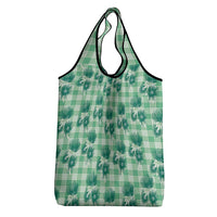 Green Palaka Hawaii Grocery Bag Hawaiian Lehua Blossoms LT05 - Polynesian Pride