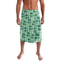 Green Palaka Hawaii Lavalava Hawaiian Lehua Blossoms LT05 Green - Polynesian Pride