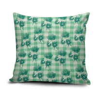 Green Palaka Hawaii Pillow Cover Hawaiian Lehua Blossoms LT05 Green - Polynesian Pride
