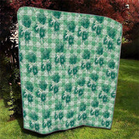 Green Palaka Hawaii Quilt Hawaiian Lehua Blossoms LT05 - Polynesian Pride