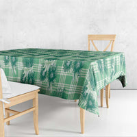 Green Palaka Hawaii Tablecloth Hawaiian Lehua Blossoms LT05 - Polynesian Pride