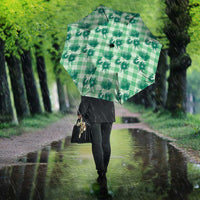 Green Palaka Hawaii Umbrella Hawaiian Lehua Blossoms LT05 - Polynesian Pride