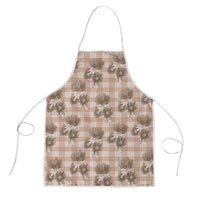 Brown Palaka Hawaii Apron Hawaiian Lehua Blossoms LT05 Brown - Polynesian Pride