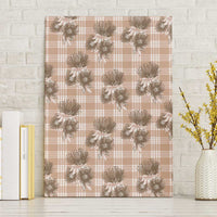 Brown Palaka Hawaii Canvas Wall Art Hawaiian Lehua Blossoms LT05 Without Frame Brown - Polynesian Pride