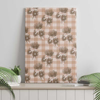 Brown Palaka Hawaii Canvas Wall Art Hawaiian Lehua Blossoms LT05 - Polynesian Pride
