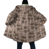 Brown Palaka Hawaii Cloak Hawaiian Lehua Blossoms LT05 - Polynesian Pride
