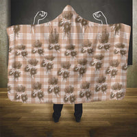 Brown Palaka Hawaii Hooded Blanket Hawaiian Lehua Blossoms LT05 - Polynesian Pride