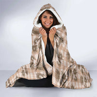 Brown Palaka Hawaii Hooded Blanket Hawaiian Lehua Blossoms LT05 - Polynesian Pride